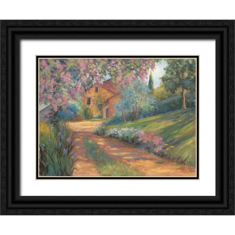Pepes Farm I Black Ornate Wood Framed Art Print with Double Matting by Fermanis, Pamela