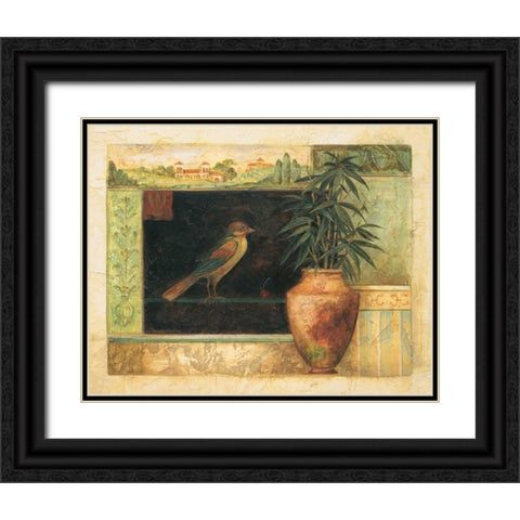 Annabelle Black Ornate Wood Framed Art Print with Double Matting by Gladding, Pamela