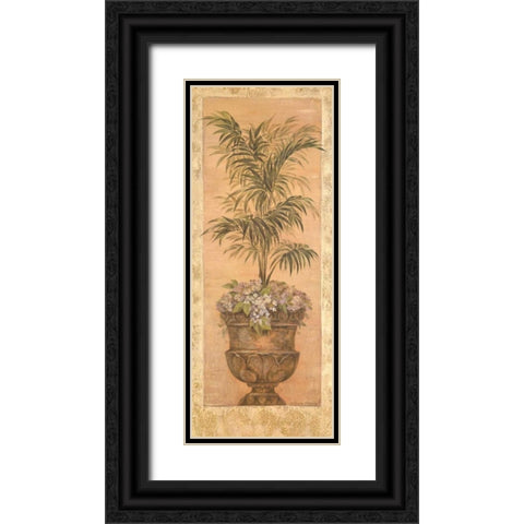 Parlor Palm IV Black Ornate Wood Framed Art Print with Double Matting by Gladding, Pamela