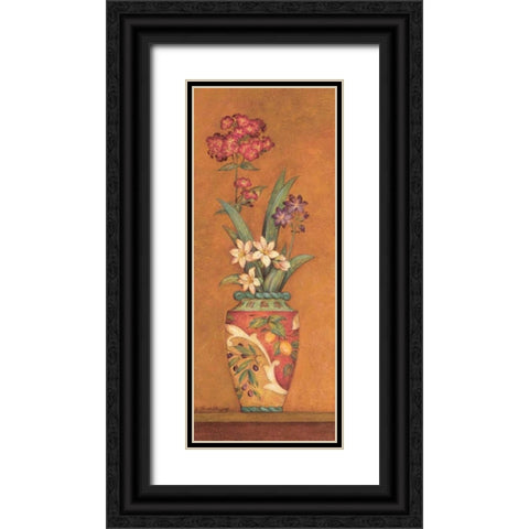 Pavan II Black Ornate Wood Framed Art Print with Double Matting by Gladding, Pamela
