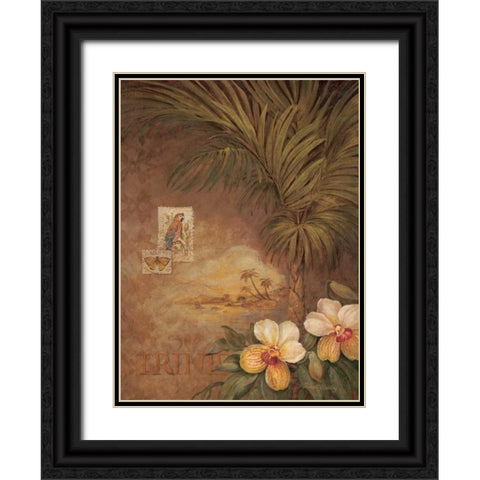 West Indies Sunset II Black Ornate Wood Framed Art Print with Double Matting by Gladding, Pamela