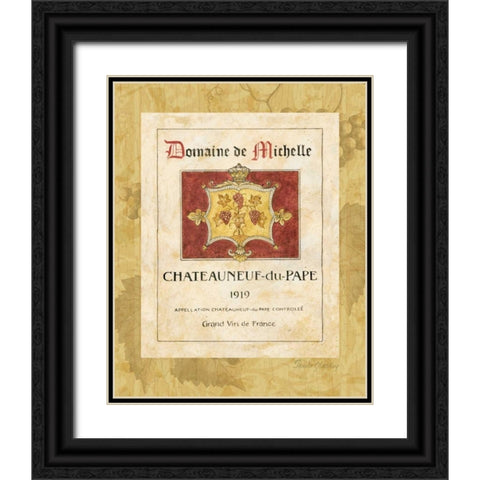 Vin I Black Ornate Wood Framed Art Print with Double Matting by Gladding, Pamela