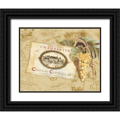 Chambertin Black Ornate Wood Framed Art Print with Double Matting by Gladding, Pamela