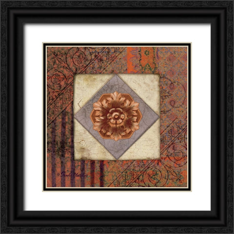 Lavender Archivae Black Ornate Wood Framed Art Print with Double Matting by Gladding, Pamela