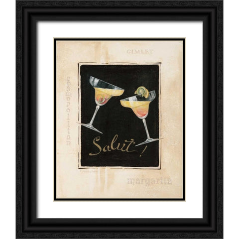 Cheers! IV Black Ornate Wood Framed Art Print with Double Matting by Gladding, Pamela