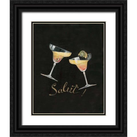 Cheers! IV Black Ornate Wood Framed Art Print with Double Matting by Gladding, Pamela