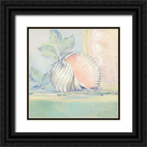 Tranquil Seashells II Black Ornate Wood Framed Art Print with Double Matting by Gladding, Pamela