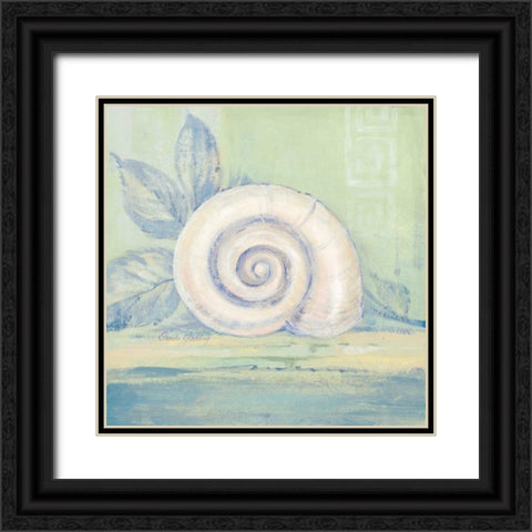 Tranquil Seashell III Black Ornate Wood Framed Art Print with Double Matting by Gladding, Pamela