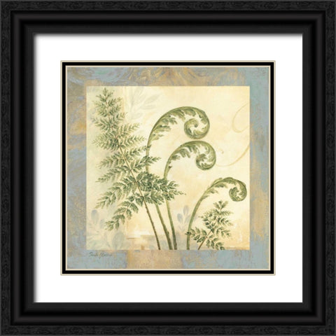 Leaf Botanicals III Black Ornate Wood Framed Art Print with Double Matting by Gladding, Pamela