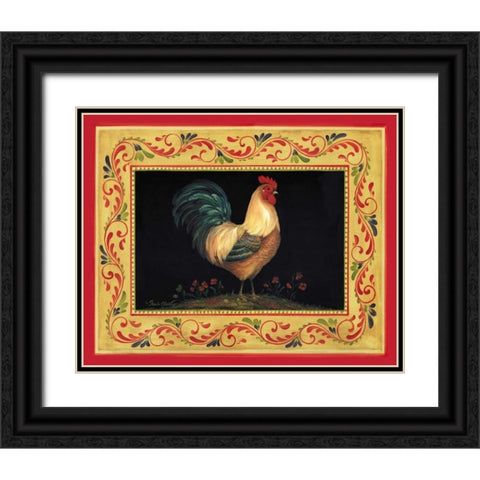 Francesco Black Ornate Wood Framed Art Print with Double Matting by Gladding, Pamela