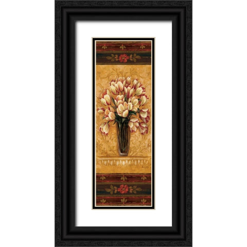View from Pompeii Panel II Black Ornate Wood Framed Art Print with Double Matting by Gladding, Pamela