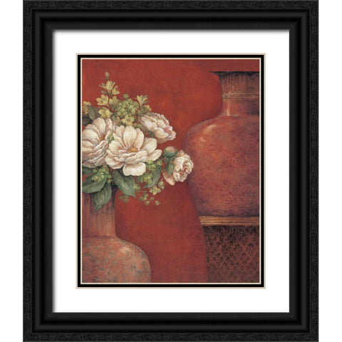 Venetian Chinois I Black Ornate Wood Framed Art Print with Double Matting by Gladding, Pamela