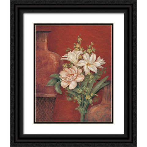 Venetian Chinois II Black Ornate Wood Framed Art Print with Double Matting by Gladding, Pamela