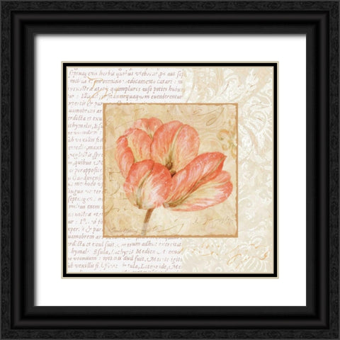 Le Jardin I Black Ornate Wood Framed Art Print with Double Matting by Gladding, Pamela