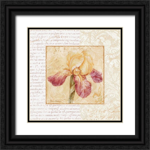Le Jardin III Black Ornate Wood Framed Art Print with Double Matting by Gladding, Pamela