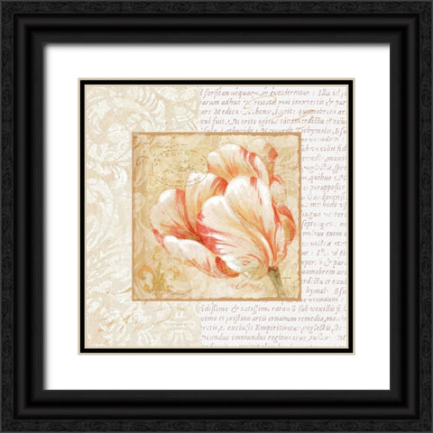 Le Jardin IV Black Ornate Wood Framed Art Print with Double Matting by Gladding, Pamela