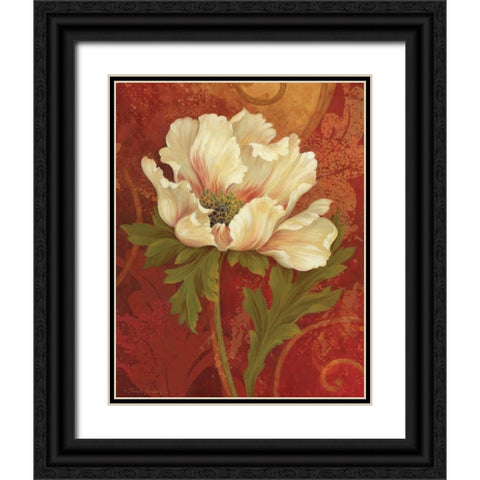 Il Ballo Rosso I Black Ornate Wood Framed Art Print with Double Matting by Gladding, Pamela