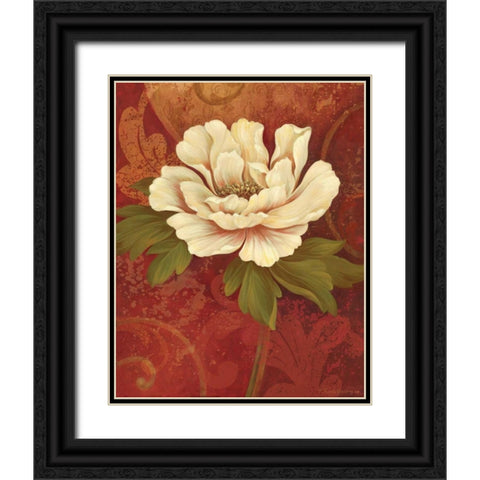 Il Ballo Rosso II Black Ornate Wood Framed Art Print with Double Matting by Gladding, Pamela