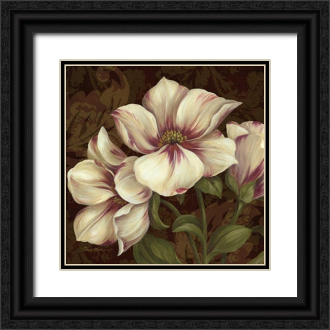 Trio II Black Ornate Wood Framed Art Print with Double Matting by Gladding, Pamela