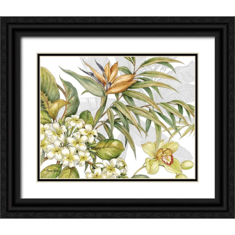 Distant Shore II Black Ornate Wood Framed Art Print with Double Matting by Gladding, Pamela