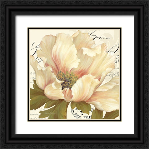 Elegant Poppy I Black Ornate Wood Framed Art Print with Double Matting by Gladding, Pamela