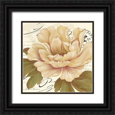 Elegant Poppy II Black Ornate Wood Framed Art Print with Double Matting by Gladding, Pamela