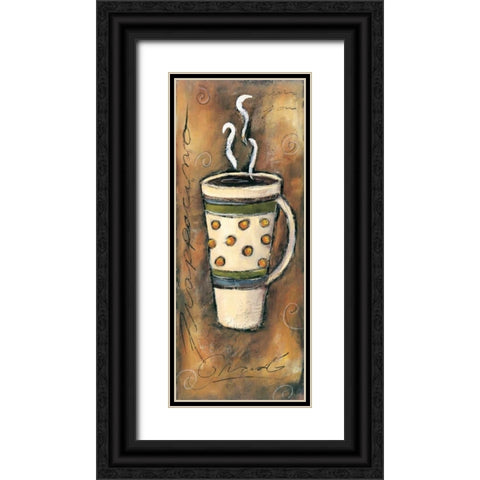 Frappacino Black Ornate Wood Framed Art Print with Double Matting by Gamel, Tara