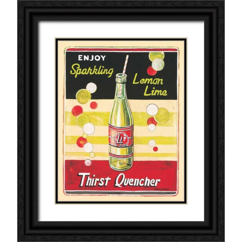 Lemon Lime Black Ornate Wood Framed Art Print with Double Matting by Gorham, Gregory