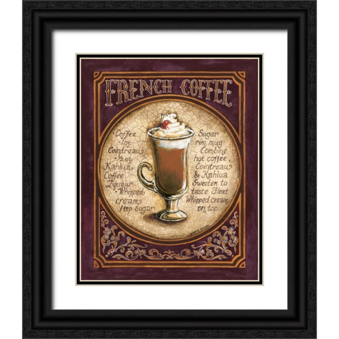 French Coffee Black Ornate Wood Framed Art Print with Double Matting by Gorham, Gregory