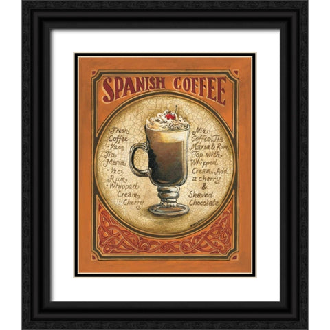 Spanish Coffee Black Ornate Wood Framed Art Print with Double Matting by Gorham, Gregory