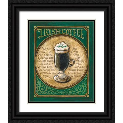 Irish Coffee Black Ornate Wood Framed Art Print with Double Matting by Gorham, Gregory