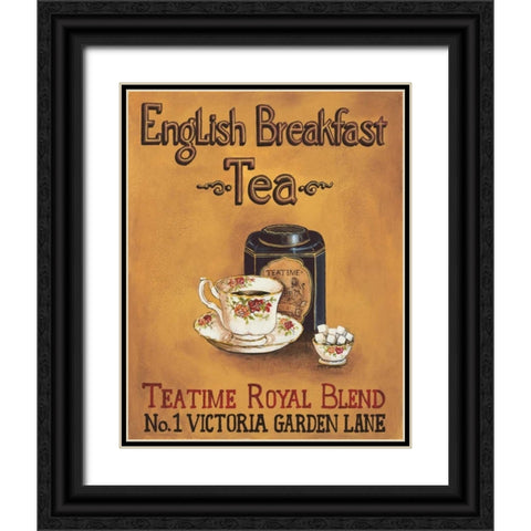 English Breakfast Black Ornate Wood Framed Art Print with Double Matting by Gorham, Gregory
