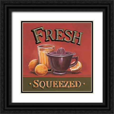 Fresh Squeezed Black Ornate Wood Framed Art Print with Double Matting by Gorham, Gregory