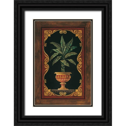 Golden Palm Black Ornate Wood Framed Art Print with Double Matting by Gorham, Gregory