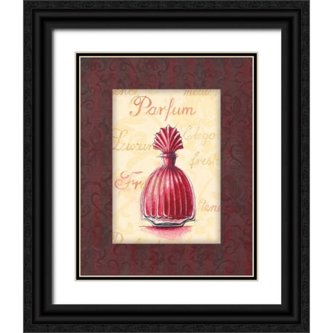 Parfum II Black Ornate Wood Framed Art Print with Double Matting by Gorham, Gregory