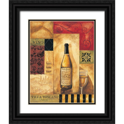 Villa Toscano Black Ornate Wood Framed Art Print with Double Matting by Gorham, Gregory