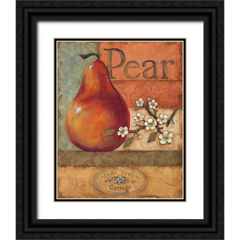 Pear Crate Black Ornate Wood Framed Art Print with Double Matting by Gorham, Gregory