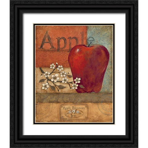 Apple Crate Black Ornate Wood Framed Art Print with Double Matting by Gorham, Gregory