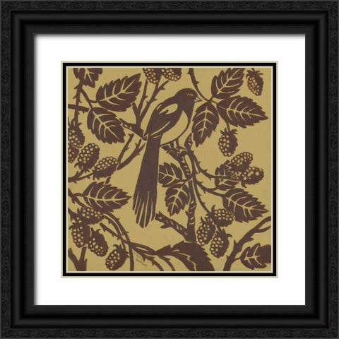 Bird Song IV Black Ornate Wood Framed Art Print with Double Matting by Gorham, Gregory
