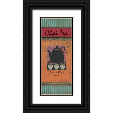 Chai Tea Black Ornate Wood Framed Art Print with Double Matting by Gorham, Gregory