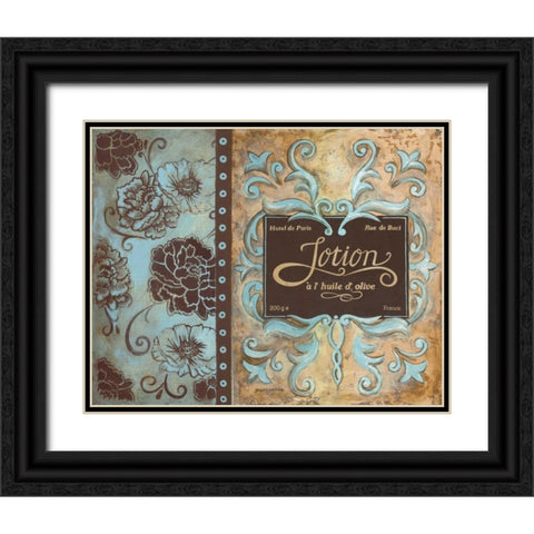 Lotion de Paris Black Ornate Wood Framed Art Print with Double Matting by Gorham, Gregory