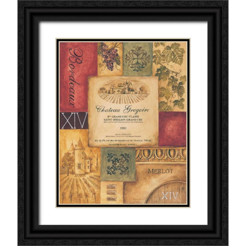 Wine Country II Black Ornate Wood Framed Art Print with Double Matting by Gorham, Gregory