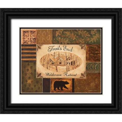 Trails End Black Ornate Wood Framed Art Print with Double Matting by Gorham, Gregory