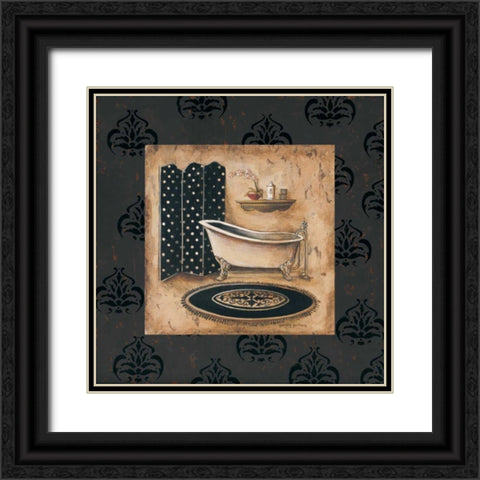 Bath Time I Black Ornate Wood Framed Art Print with Double Matting by Gorham, Gregory