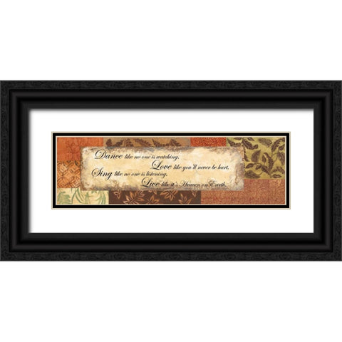 Dance Love Sing Live - special Black Ornate Wood Framed Art Print with Double Matting by Gorham, Gregory