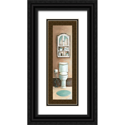 Bath Panel III Black Ornate Wood Framed Art Print with Double Matting by Gorham, Gregory