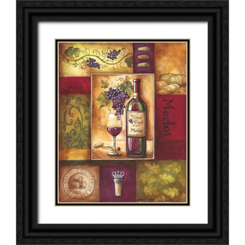 Valley Wine II Black Ornate Wood Framed Art Print with Double Matting by Gorham, Gregory
