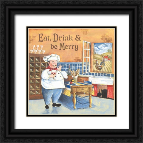 Chef I Black Ornate Wood Framed Art Print with Double Matting by Gorham, Gregory