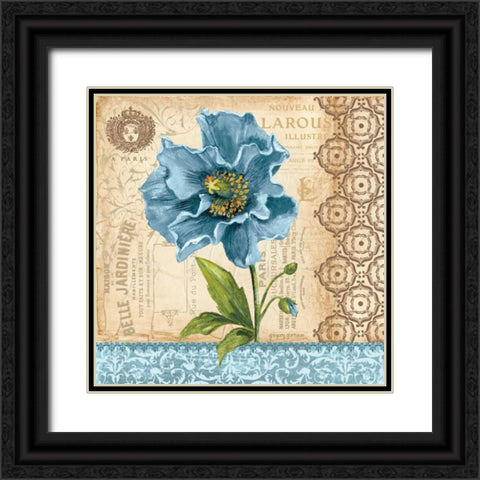 Poppy Black Ornate Wood Framed Art Print with Double Matting by Gorham, Gregory