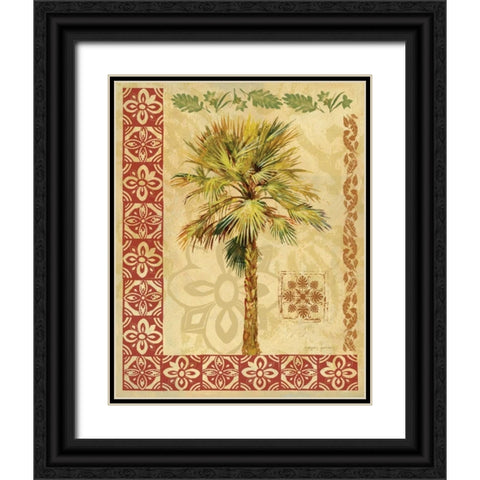 Summer Palm I Black Ornate Wood Framed Art Print with Double Matting by Gorham, Gregory